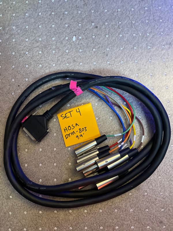 Hosa DTM803 DTM-803 DB25 to XLR Male - 3 Meter - Set 4 (Combined shipping for 2 or more) image 1