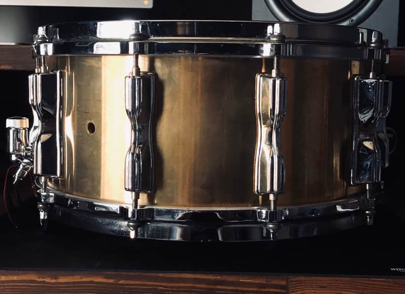 Duluth Brass Cast Bell Bronze Snare 6.5x14 w/TAMA Hardware Raw image 1