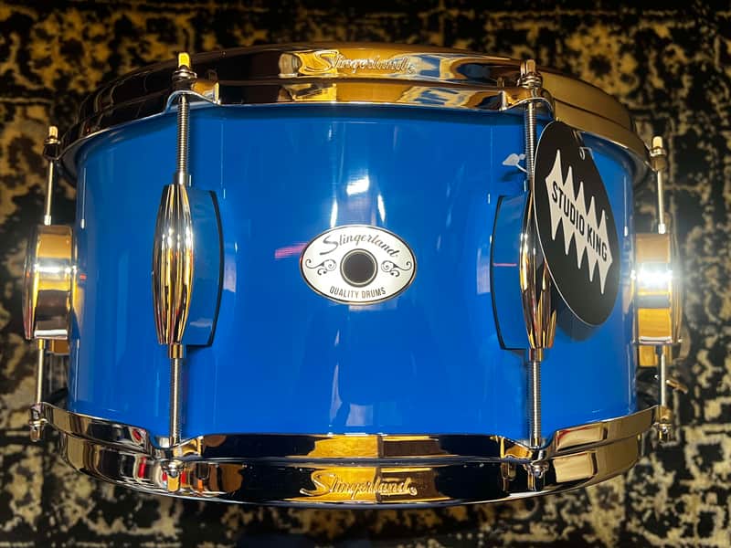 Slingerland 6.5" x 14" Studio King Snare Drum - Lunar Blue Lacquer image 1