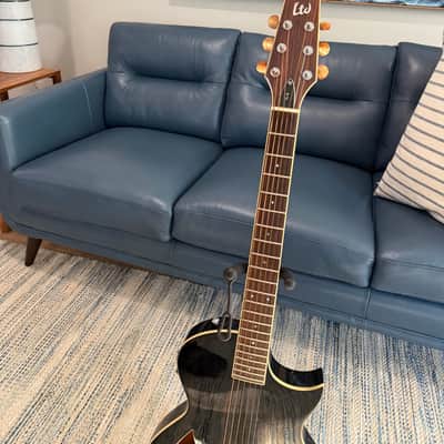 2017 ESP LTD TL-6 with Rosewood Fretboard in Black w/ Gig Bag (Very Good) image 3