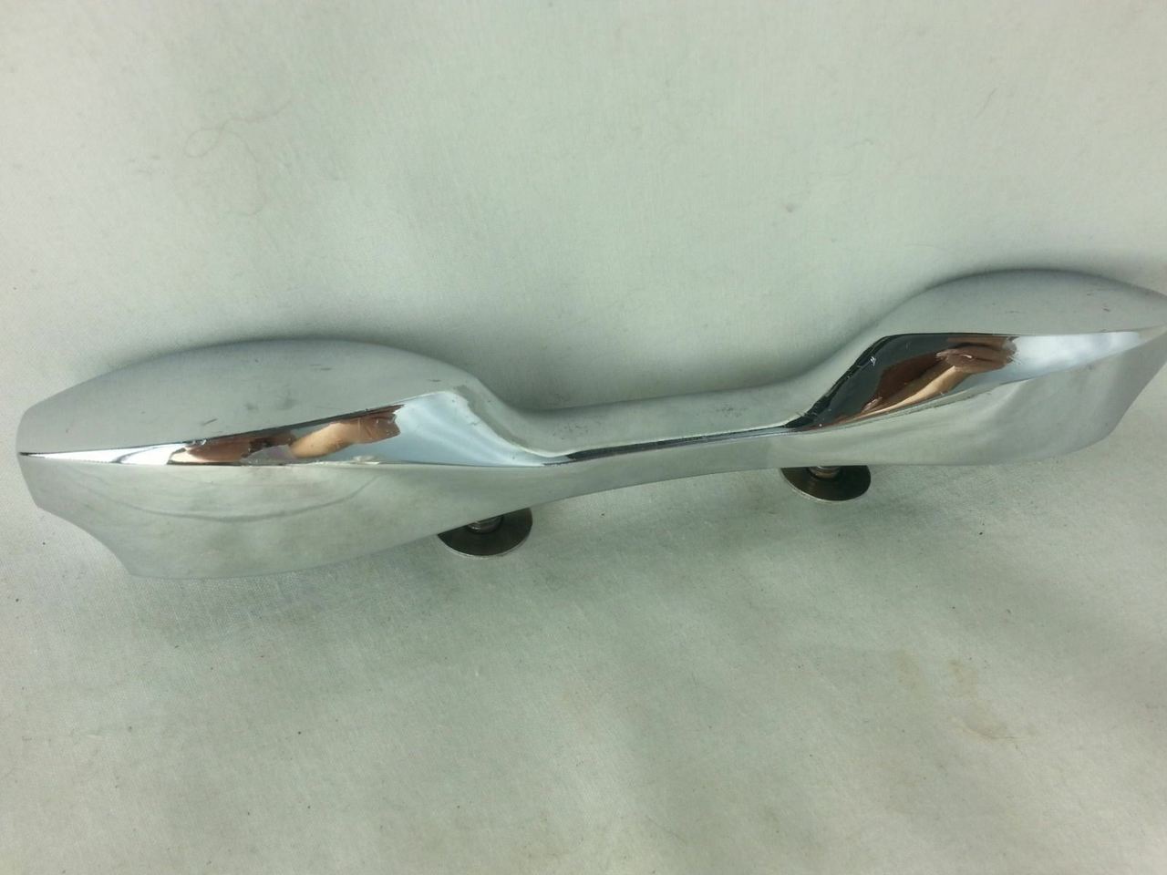 John Grey 1x Bass Drum Lugs Chrome Vintage 60s 2 3/8" England 7"-Long Autocrat* — main photograph