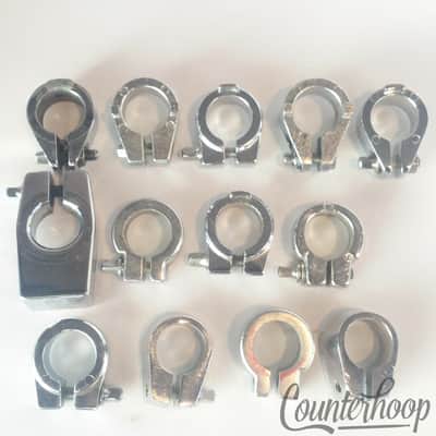 Gibraltar 7/8"Memory Locks Set 13x Chrome Stand/Mount Tube Clamp Parts 11w/T-rod image 1