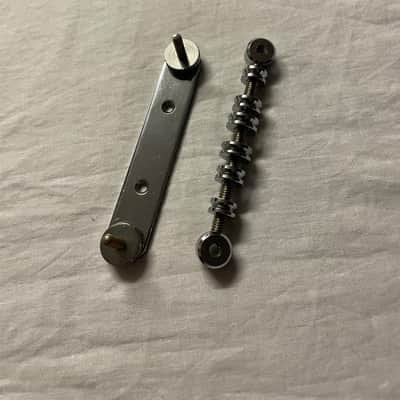 Teisco Electric Guitar Roller Bridge MIJ Japan 1970s Chrome image 3