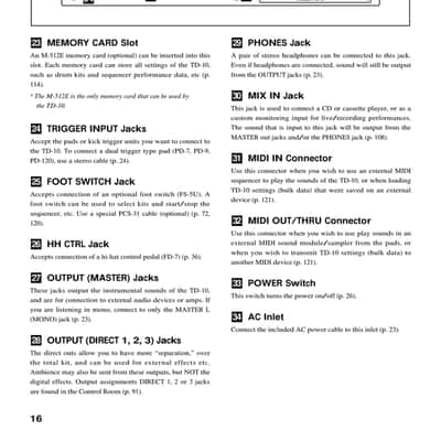 Roland TD-10 — Owners Manual User Guide Instructions — 182 Pages — USA Made image 9