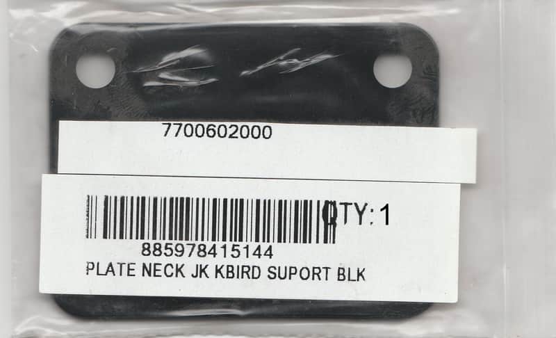 Jackson® Black Body Protector For Jackson Kelly Bird Bass Neck Plates~NOS New image 1