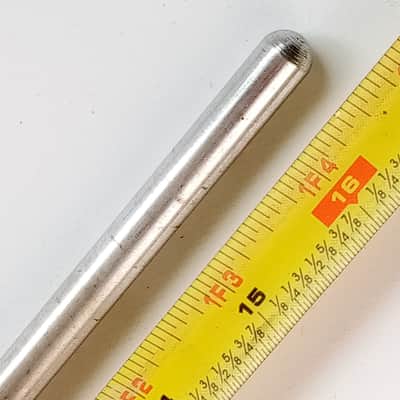 Slingerland 3/8"x16.25"Straight Floor Tom Drum Leg Nickel Vintage 50s Radio King image 2