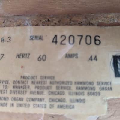 Hammond B3 with Leslie 122 1955 - 1974 - Mahogany image 5