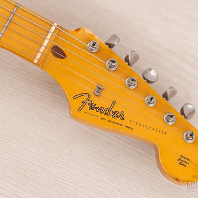 1983 Fender '57 Stratocaster JV ST57-85 Black w/ USA Fullerton Pickups, Japan MIJ Fujigen image 4