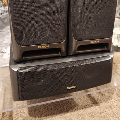 Denon Denon USC-900R + 1000 C set 2 bookshelf 1 center channel speaker 90s - Black image 2