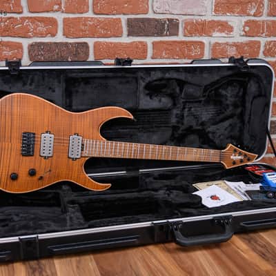 Jackson Signature Misha Mansoor Juggernaut HT6FM Flame Maple Top Satin Amber Tiger Eye 2026 w/OHSC image 2