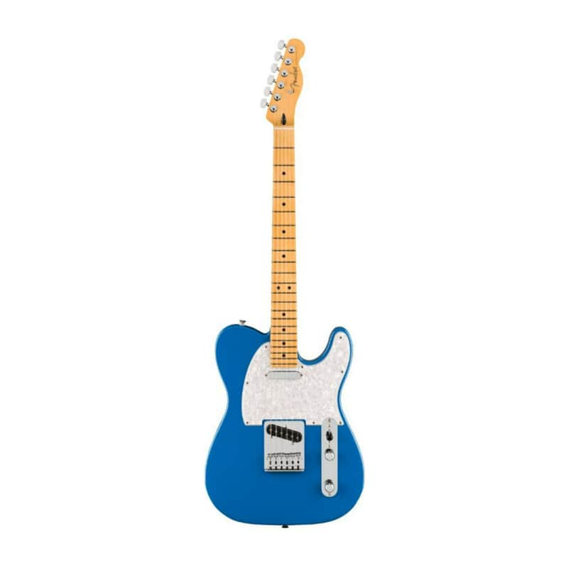 Fender Player II Modified 6-String Right-Handed Telecaster Electric Guitar with Alder Body, Maple Fingerboard, and 6 Block Brass Saddles (Electric Blue) image 1