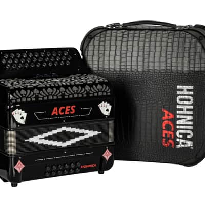 Hohnica ACES II GCF Accordion - Black 3 Registers (ACES II GBK) image 12