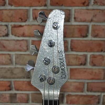 Modulus Funk Unlimited FU4 Flea FB4 Bass 2000 Silver Sparkle Lane Poor Aguilar OPB-1 image 6