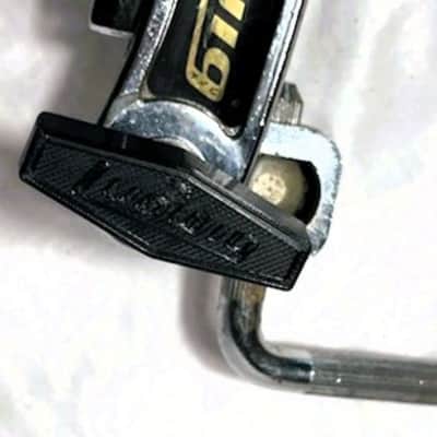 Ludwig 70s 781-2 19" Double Tom Holder w/3D Printed Reproduction #2847 Ludwig Logo Black T-Handles  - LDTH-106 image 6