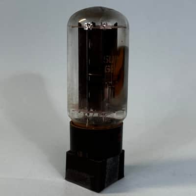 1960 General Electric 5U4GB Vintage GE Gray Plate Side Getter Rectifier TubeT403 image 4
