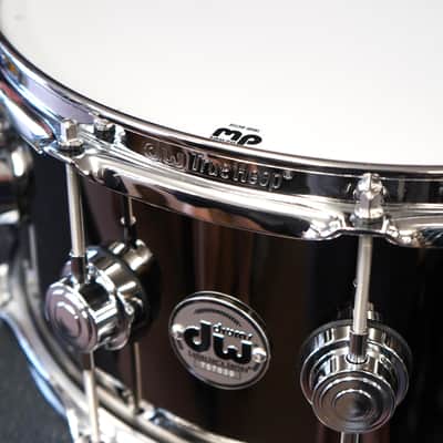 DW Collectors Series #DRVB6514SUC Black Nickel Over Brass 6.5x14" Snare Drum w/ Chrome Hardware image 4