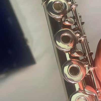 Gemeinhardt USA Pro 3SB solid silver B foot gizmo key JUST SERVICED image 7