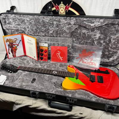 Fender Evangelion Asuka Telecaster Guitar with COA + Case - MIJ Made In Japan 2020 - Asuka red / Rosewood fingerboard - Local Pickup Only image 1