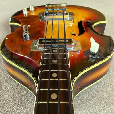 TEISCO FB-2 1968 w/HSC SCROLL HEAD VIOLIN BASS VINTAGE MIJ *RARE* image 10
