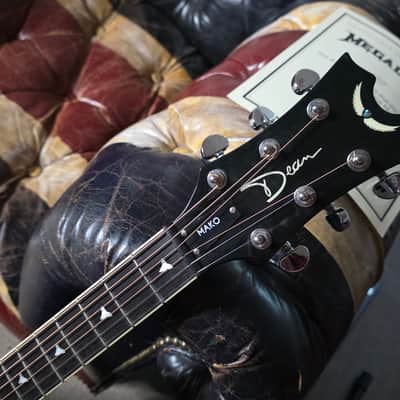DAVE MUSTAINE's Artist Owned Dean Mako Florentine Acoustic Guitar NAMM, MEGADETH Endgame Album Recorded, Vevo Unplugged Concert Tour Played - Signed image 16