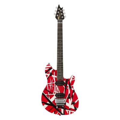 EVH Wolfgang Special Striped Electric Guitar -  Red, Black, and White
