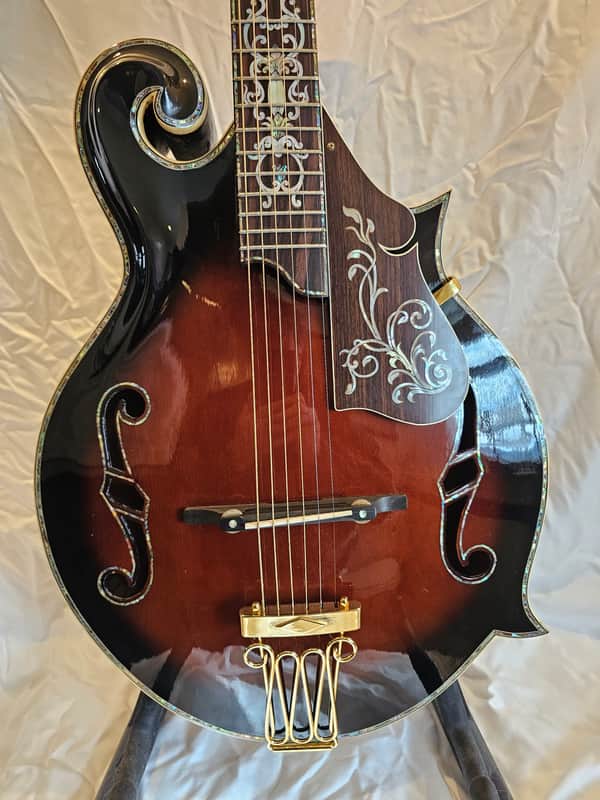 Handmade F hole custom violin model 2004 - Beautiful gloss with massive inlays image 1