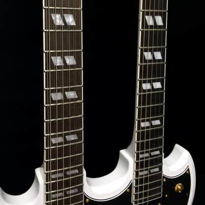 Epiphone G-1275 SG Double Neck 6/12-String Electric Guitar - Alpine White - MIK image 4