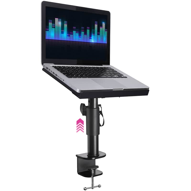 Liquid Stands Laptop Desk Mount - 9x12.5" Adjustable Laptop Mount for Desk Holds Up to 65 LBS - Versatile Laptop Arm Mount for Desk, Piano & Workstations – Ergonomic & Adjustable Design image 1