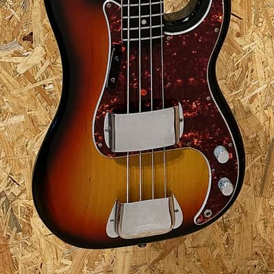 Pre Owned Fender 1975 Precision Bass - Sunburst, Rosewood Inc. Case image 3