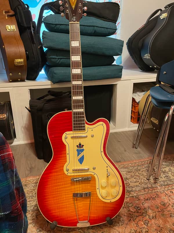 Kay K161 Thin Twin Limited Reissue, Cherry Sunburst With Original Case image 1