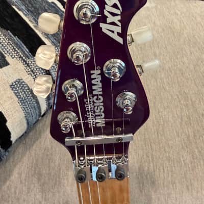 Ernie Ball Music Man Axis HH Floyd 1999 in translucent purple image 4