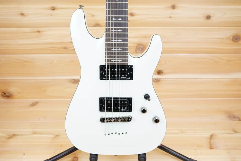 Schecter Omen-7 - Vintage White image 1