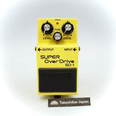 Boss SD-1 Super OverDrive JRC4558DD 1993 Made in Taiwan ACA Guitar Effect Pedal FE86450