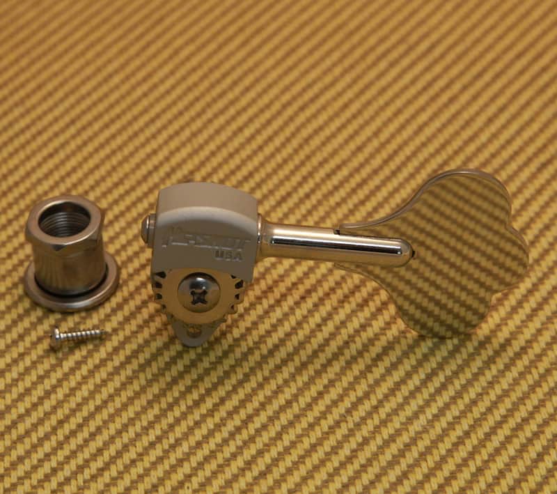 20670SN (1) Hipshot Ultralite USA Bass Tuner HB6C 3/8 Chrome image 1