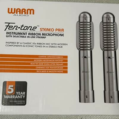 Warm Audio Fen-Tone Ribbon Microphone - Pair 2025 - Present - Nickel image 1