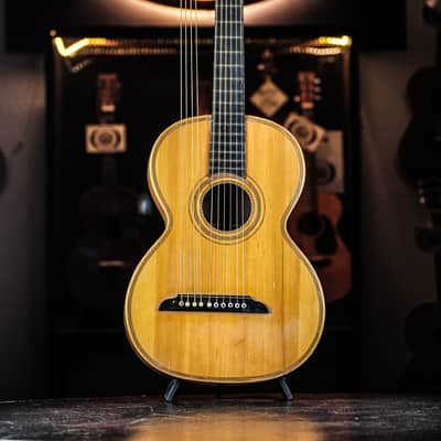 1950s Noname 10-string Guitar Lute natural image 2