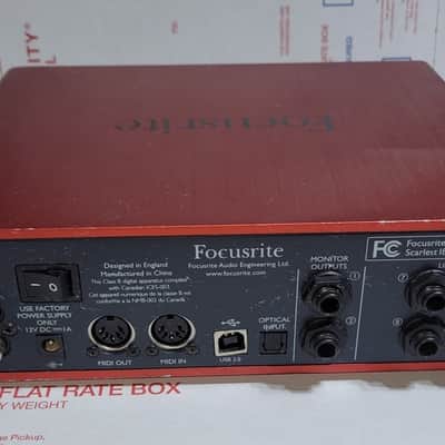 Focusrite Scarlett 18i8 2nd Gen USB Audio Interface 2016 - 2018 - Red / Black image 2