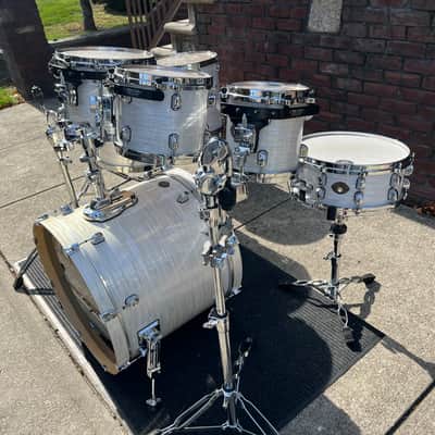 Tama Starclassic Birch 2000s 8 Pieces - White Silk image 4