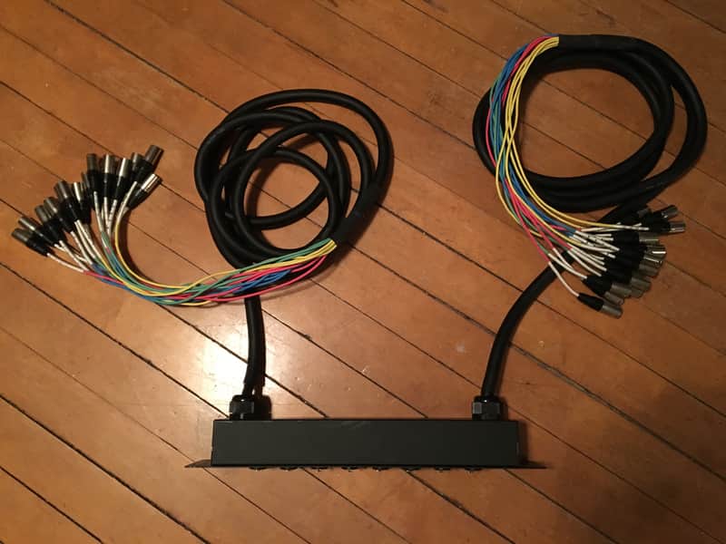 Seismic Audio SARMSS-16x1515 16-Channel Rack Mount XLR/TRS Combo Splitter Snake Cable w/ 2 15' XLR Trunks image 1