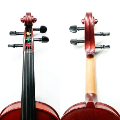 Handmade1/4 Violin Outfit–Italian Spruce,One Piece Back, Sweet Tone, Case&Bow image 2