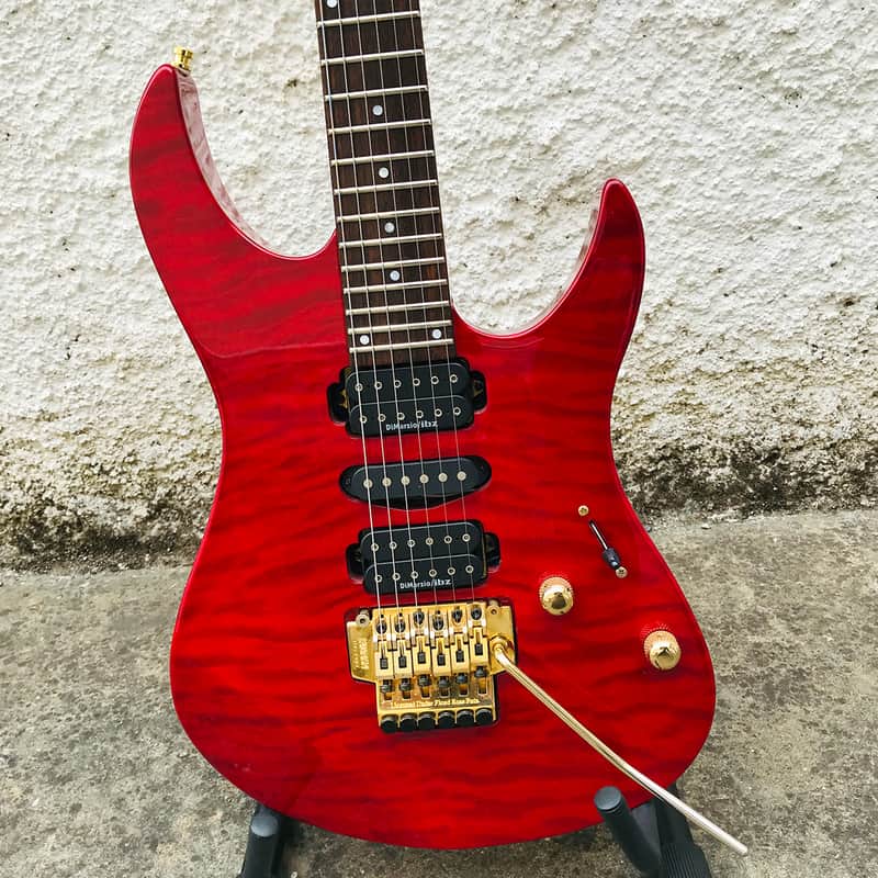 Yamaha RGX 721 DG Vintage 90's Electric Guitar Trans Red w/ MOD