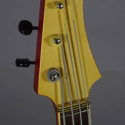 Migma Star Bass 1960s - Red semi Hollow VG cond w video image 3