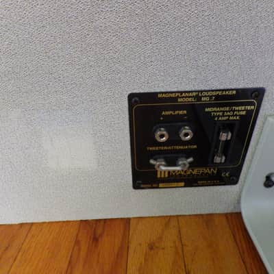 Magnepan Magneplanar MG .7 floor flat panel speakers 54" 2-way pair local pickup San Diego CA quasi-ribbon planar-magnetic image 6