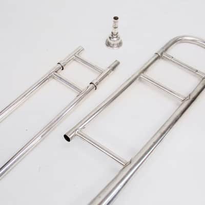 American Standard High Grade Trombone Early 1920s Silver image 4