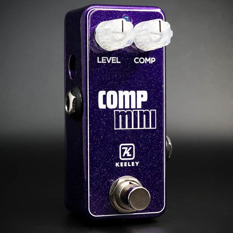 Mint Keeley Electronics Compressor Mini Guitar Effect Pedal, Pitbull Audio Exclusive Purple Sparkle image 1