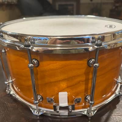 Pork Pie USA Custom 7x14 Bubinga / Cherry Snare image 5