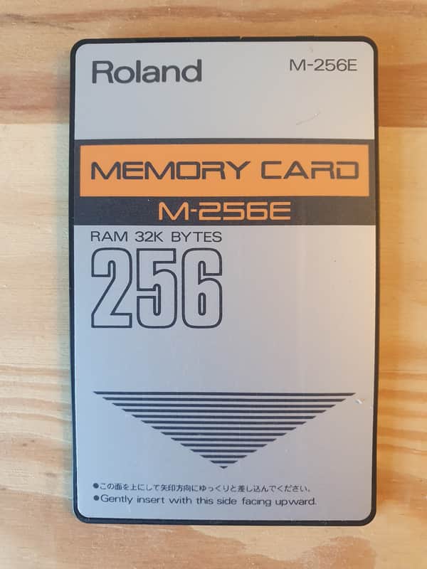 Roland M-256E Memory Card 256 kBit - for ROLAND D-70, D-50, D-20, D-110, U-20, A-80, JV-1080, JV-2080 image 1