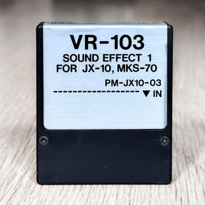 Roland Super JX / JX-10 / MKS-70 // VR-103 SOUND EFFECT Voice ROM cartridge // 80s Very Rare!