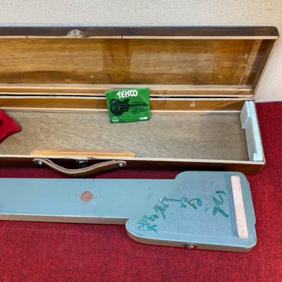 Vintage Teisco model 7 lap steel guitar set with homemade case image 24