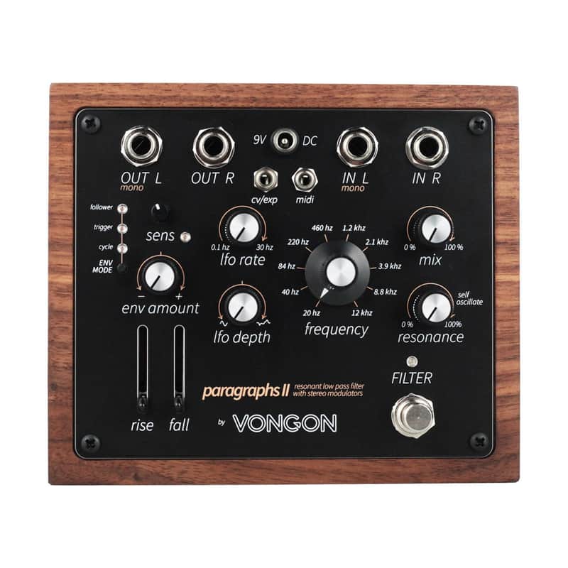 Vongon Paragraphs II Resonant Low Pass Filter with Stereo Modulators image 1
